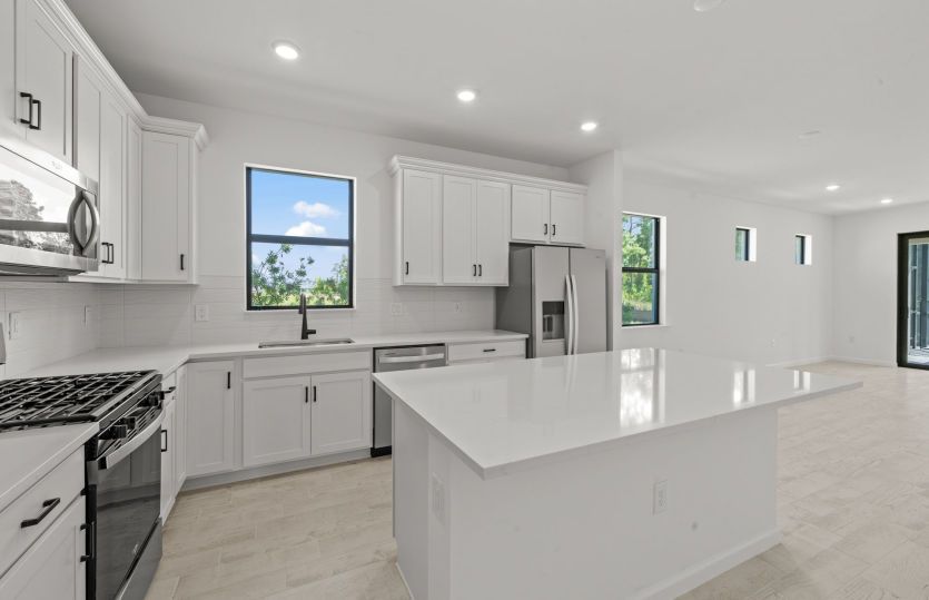 Kitchen with center island