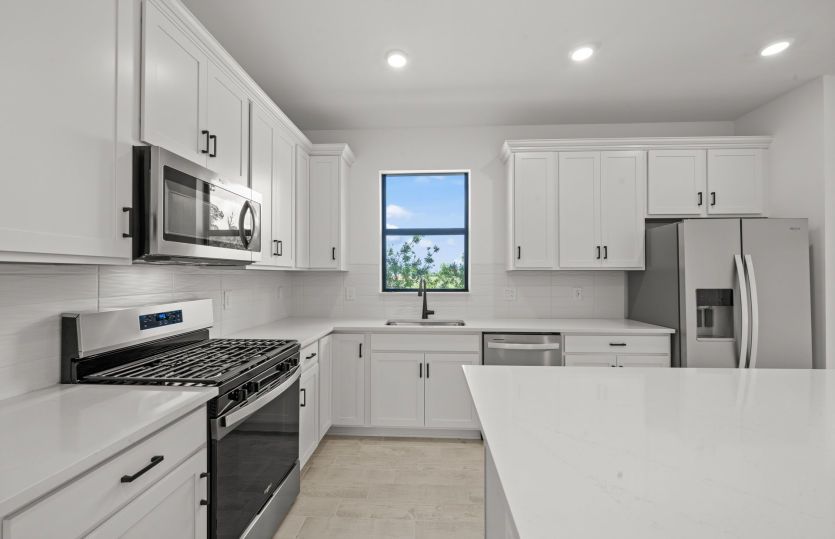 White cabinets