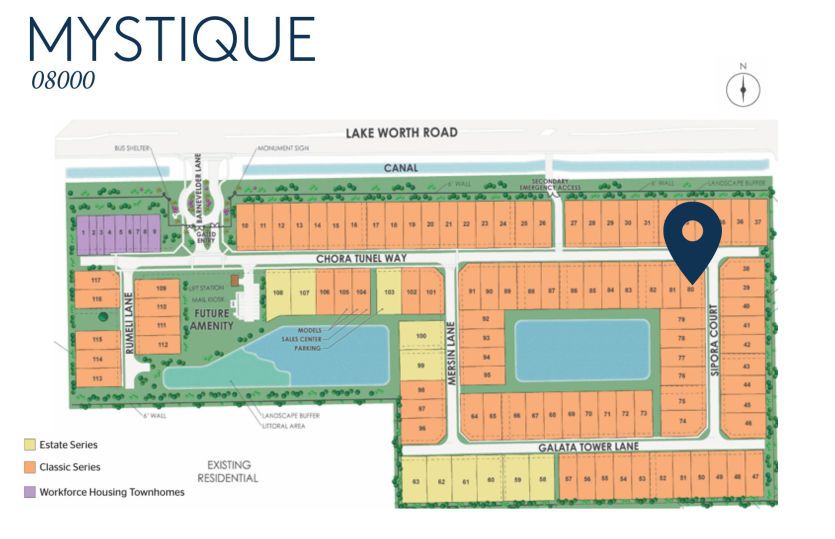 Mystique Homesite 08000 Map