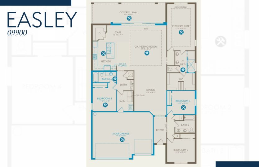Easley Floor Plan 09900