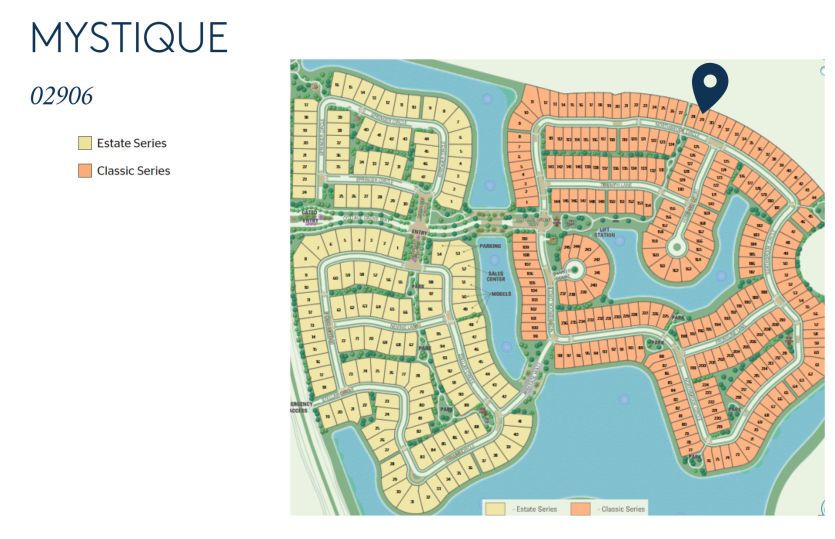 Mystique Homesite 02906 Map