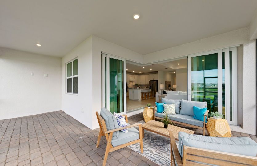 Covered lanai | Virtually staged for illustration