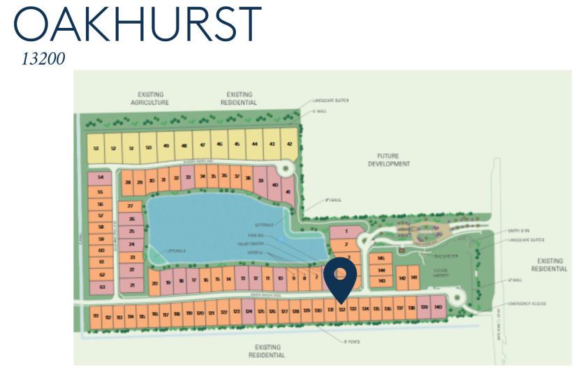 Oakhurst Homesite 13200 Map