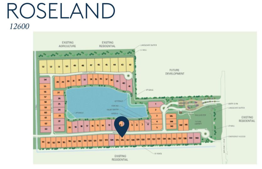 Roseland Homesite 12600 Map