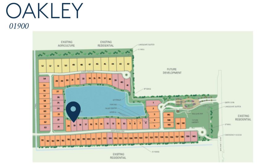 Oakley Homesite 01900 Map