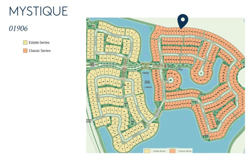 Mystique Homesite 01906 Map