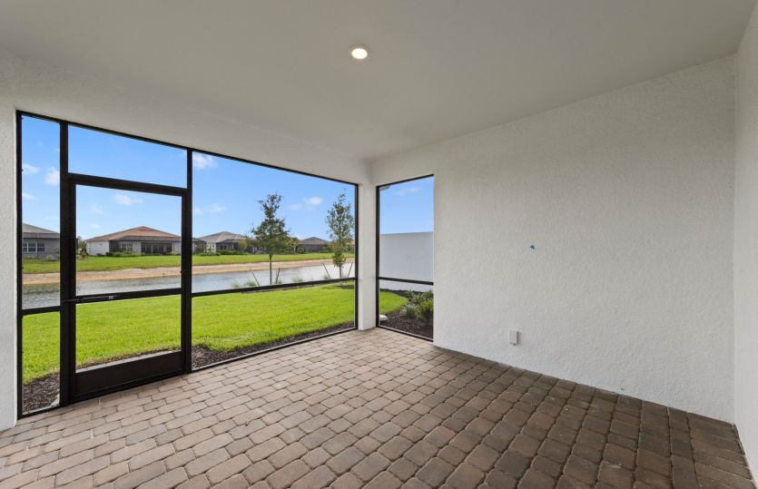 Screened in and covered lanai