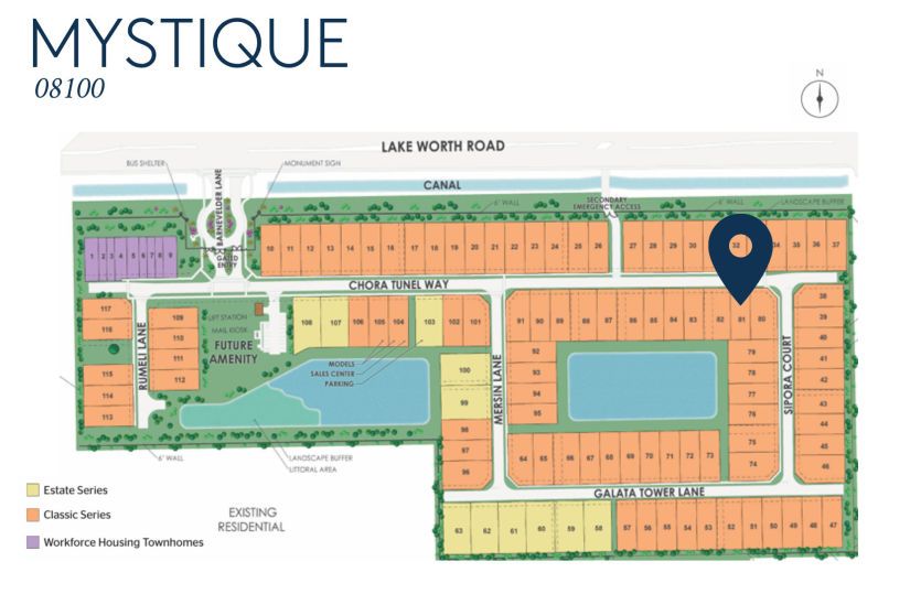 Mystique Homesite 08100 Map