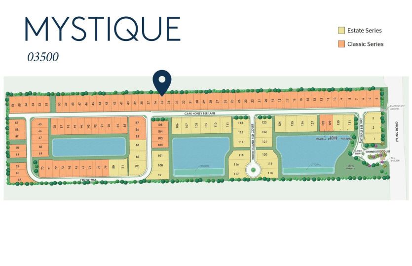 Mystique Homesite 03500 Map