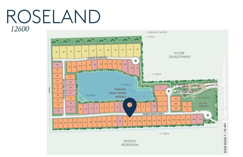 Roseland Homesite 12600 Map