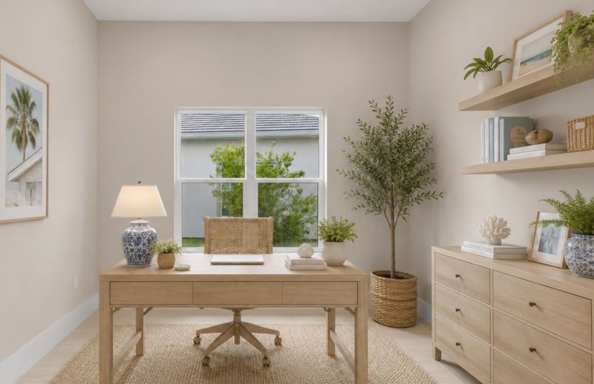 Flex room | Virtually staged for illustrative purposes