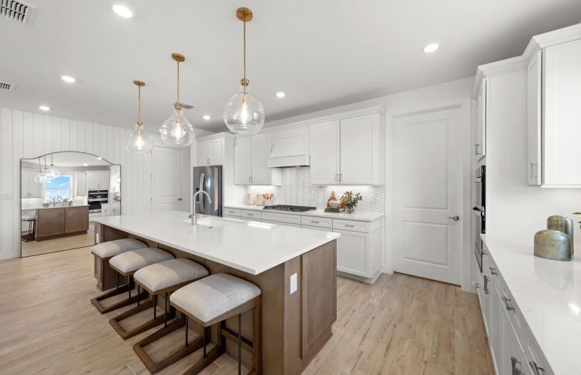 Kitchen with designer finishes