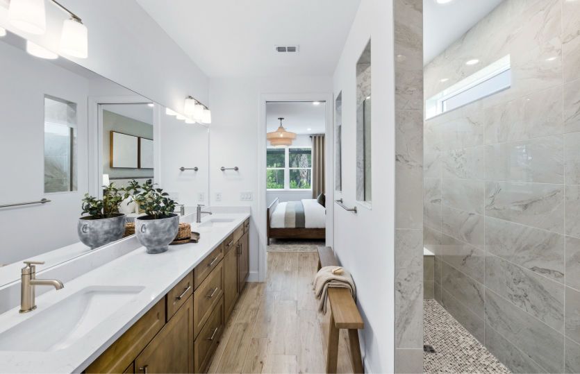 Walk-in shower option