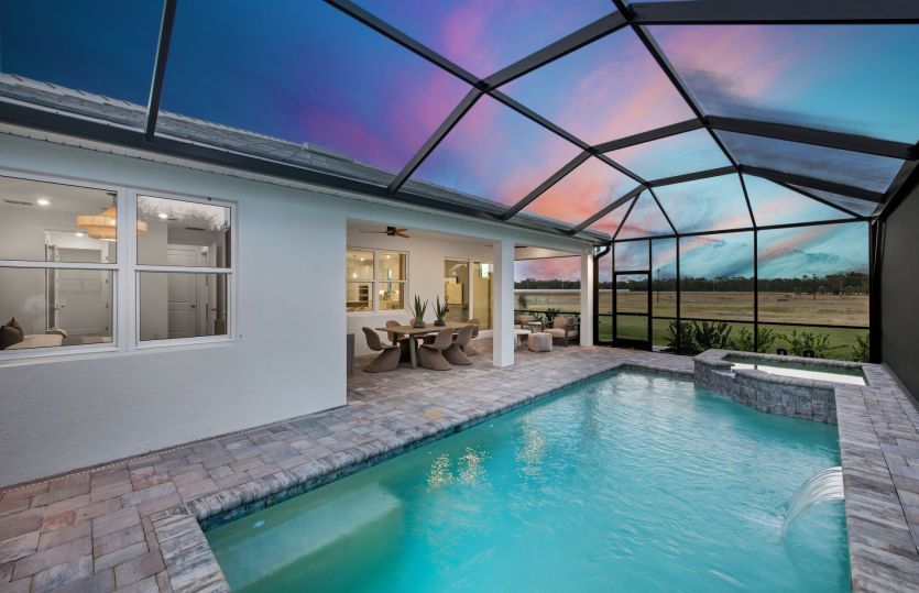 Optional screened-in pool