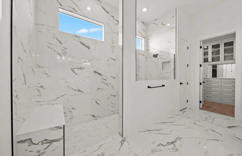 Owner's walk-in shower
