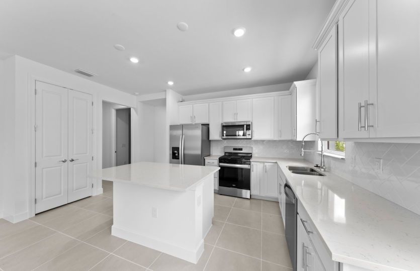 White cabinets