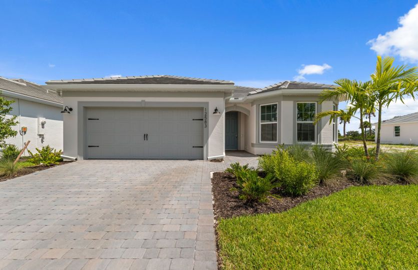 Home exterior with impact glass