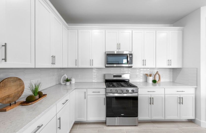 White cabinets