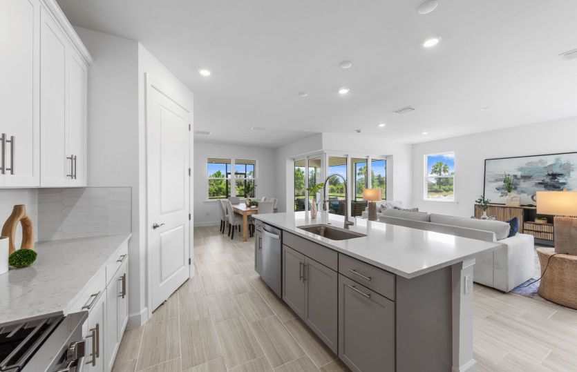 Open concept layout