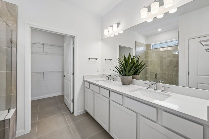 Owner's Bath with Dual Vanity