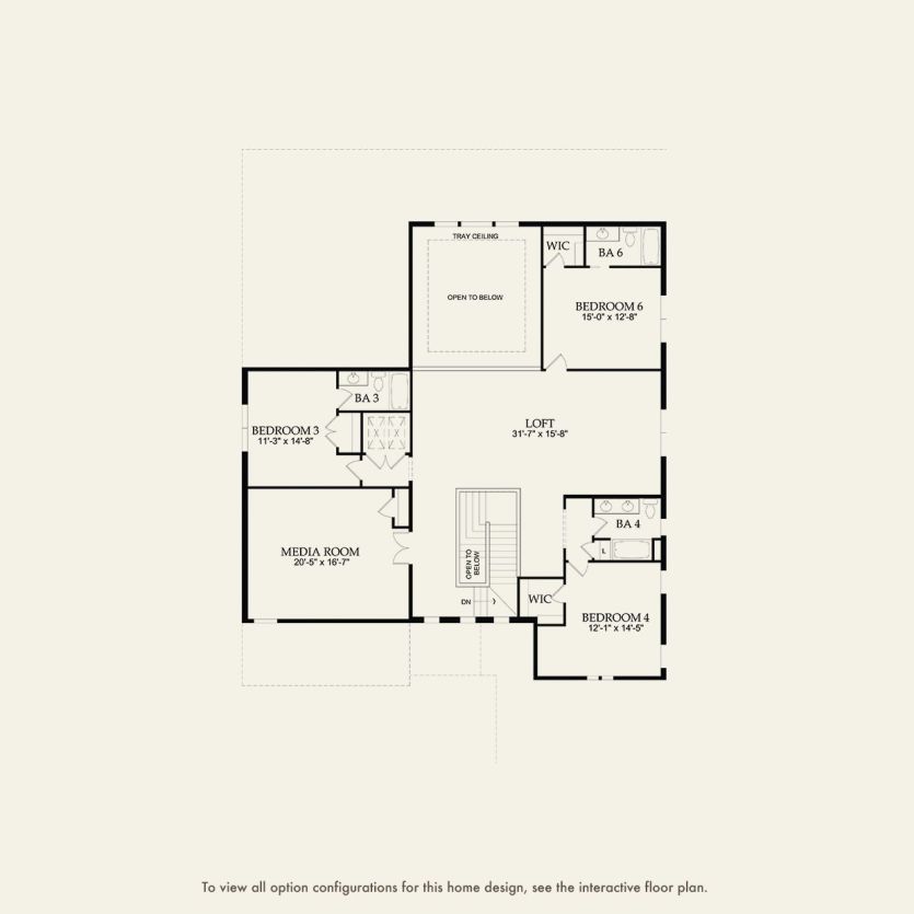 Second Floor 5 br / 6.5 ba