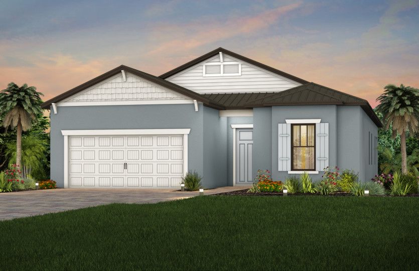 Exterior C2 with metal roof