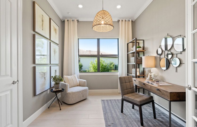 Flex Room Or Optional Den With French Doors