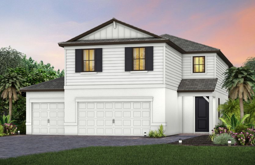 Exterior CO1 with 3rd car garage