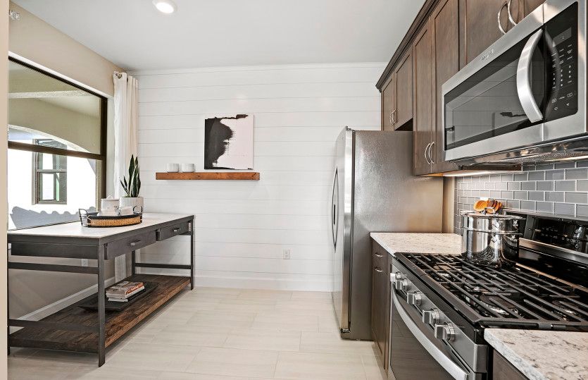 Kitchen with loads of cabinets  for storage