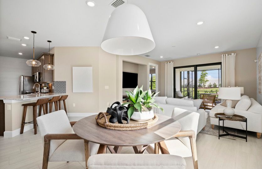 New home with connecting living spaces