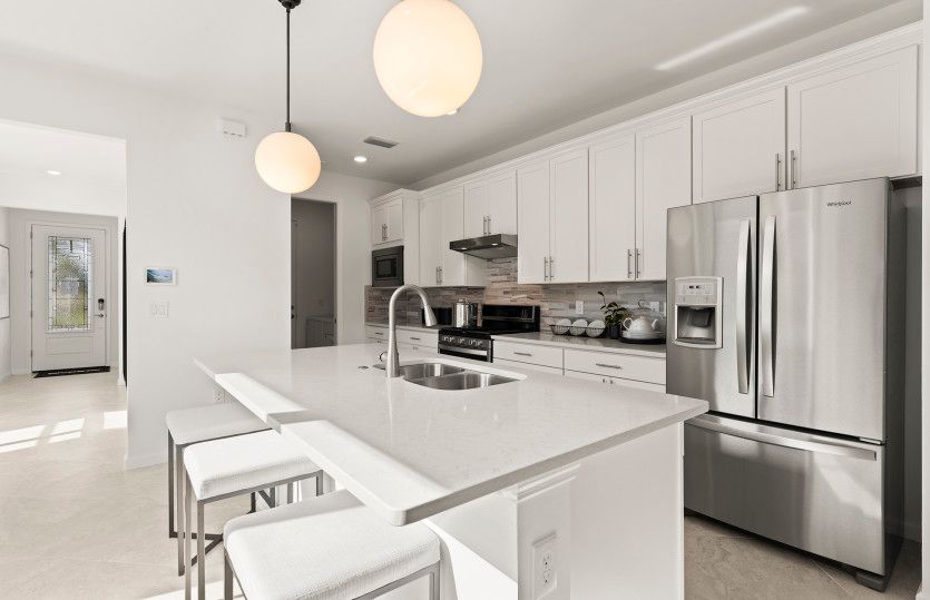 Large kitchen island