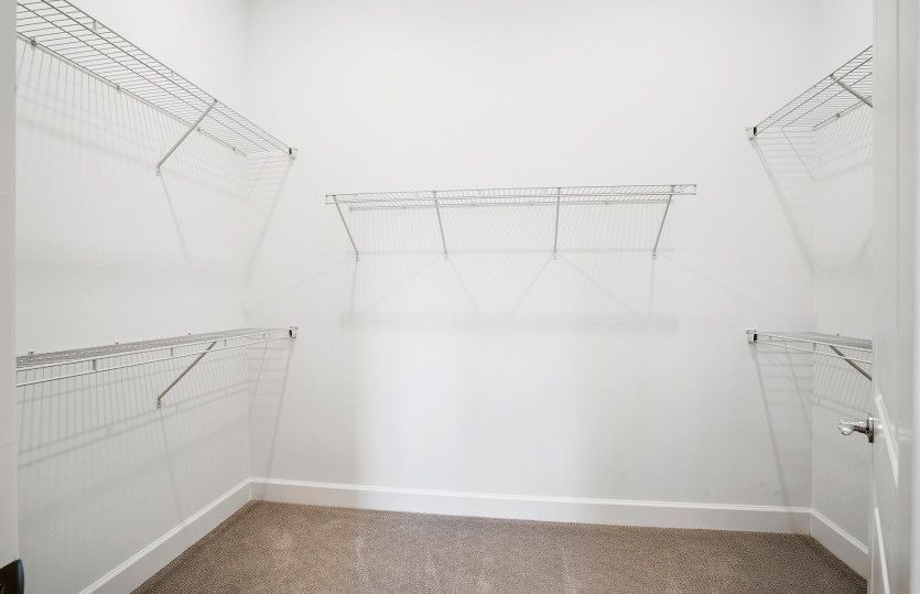 Walk-in closet in owner's suite