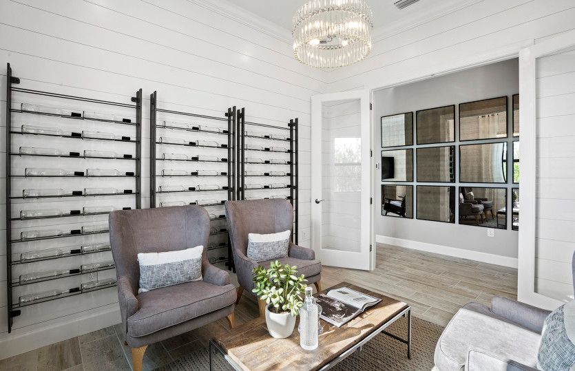 Enclosed flex room option adds doors for extra privacy