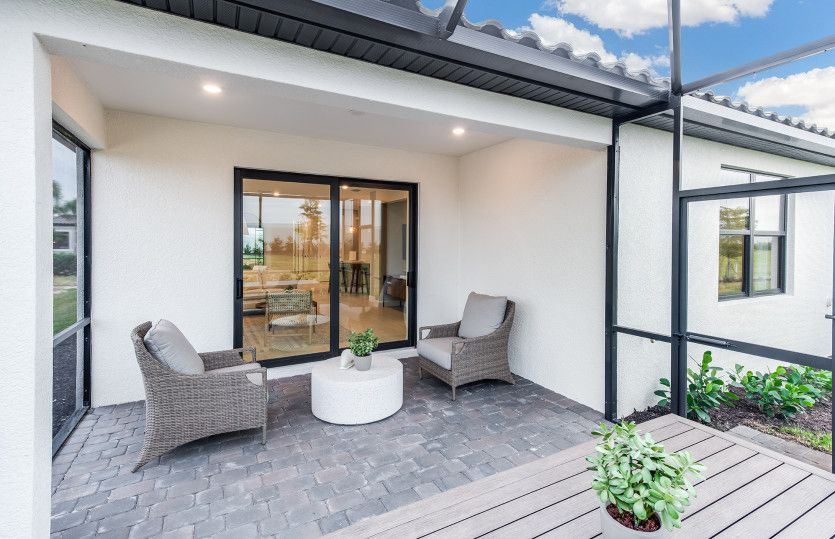 Screened-in lanai makes it easy to enjoy the Florida lifestyle