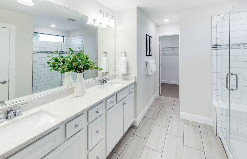 Dual sink vanity