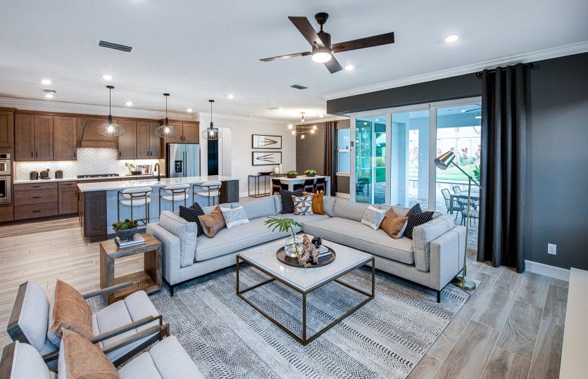 Open connected living spaces