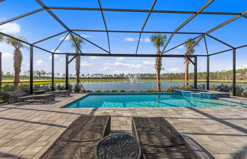Screened-In Pool & Lanai with Stunning Water Views