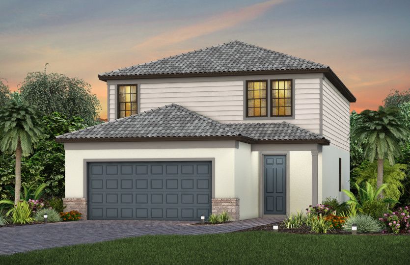 Exterior FM1 with stone