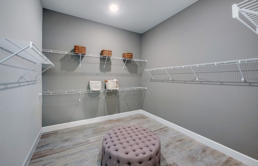 Spacious walk-in closet