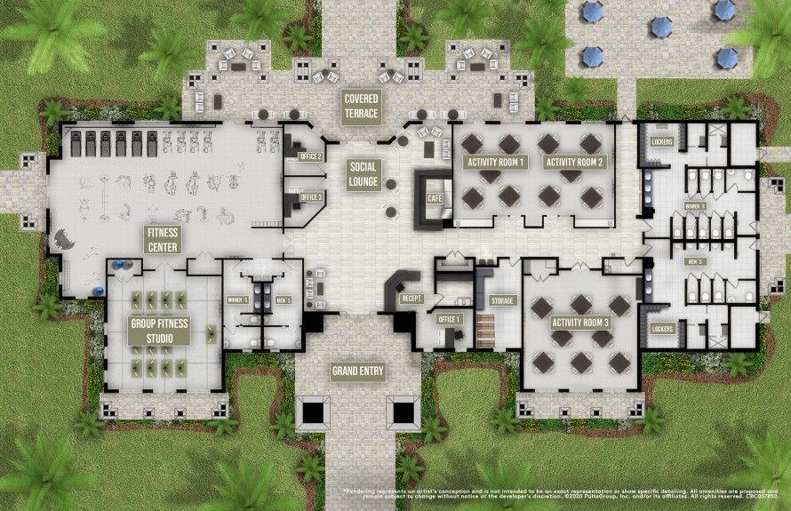 The Capri Club, Floor Plan
