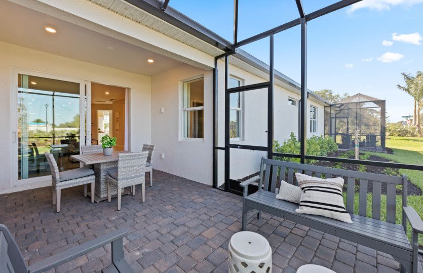 Covered and screened-in outdoor space