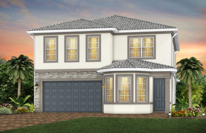 Riverwalk Exterior FM301 with Stone