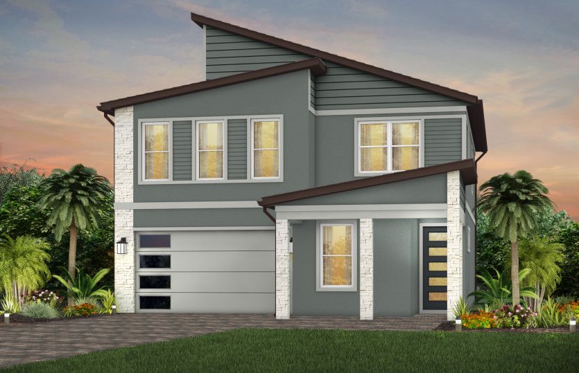 Riverwalk Exterior MD301 with Stone