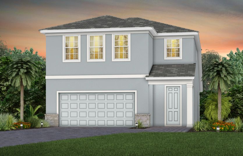 Seaport Exterior FM1 with Stone