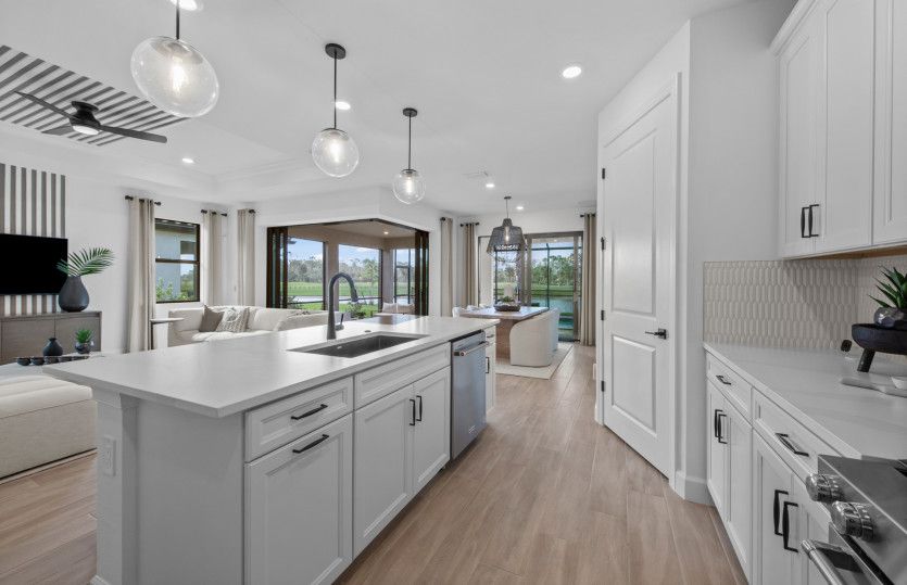 Large kitchen island
