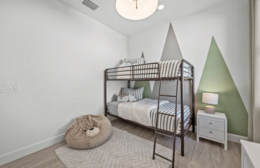 Third bedroom with bunk beds