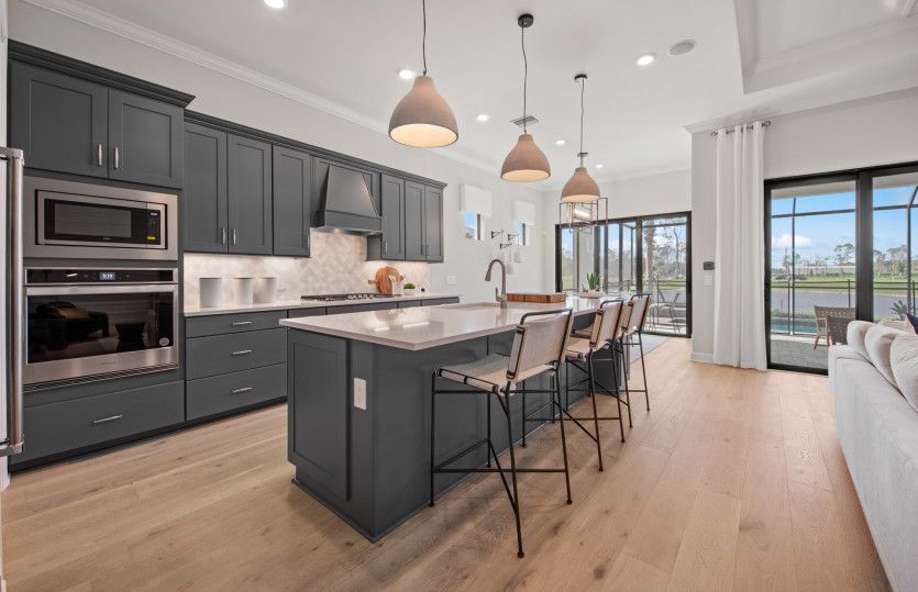 Kitchen that overlooks the gathering room