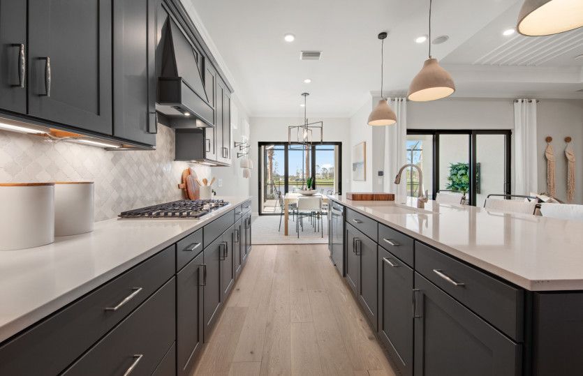 Beautifully contrasting kitchen