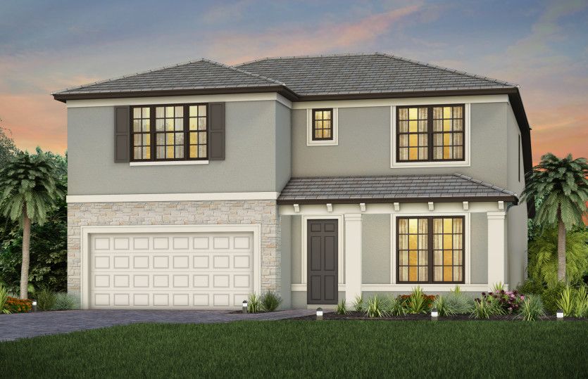 Exterior FM2 with stone details