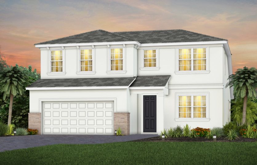 Burbank Exterior FM2 with Stone